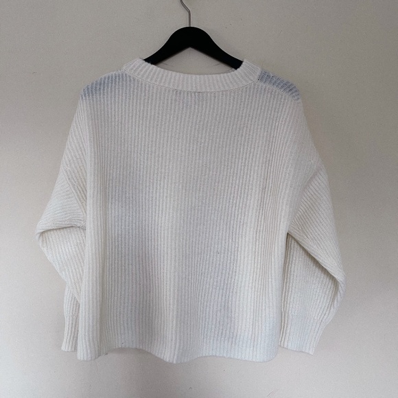Weekend Max Mara Lotus Cashmere Sweater Ivory Sz M - Picture 6 of 13